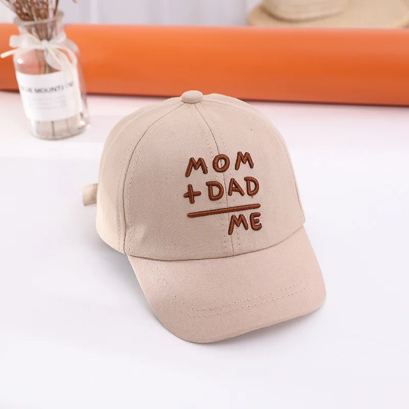 Summer Baby Baseball Hat Letter Embroidery Kids Peaked Cap for Boy Girl Solid Color Children Adjustable Sun Hats Gorras 아기모자