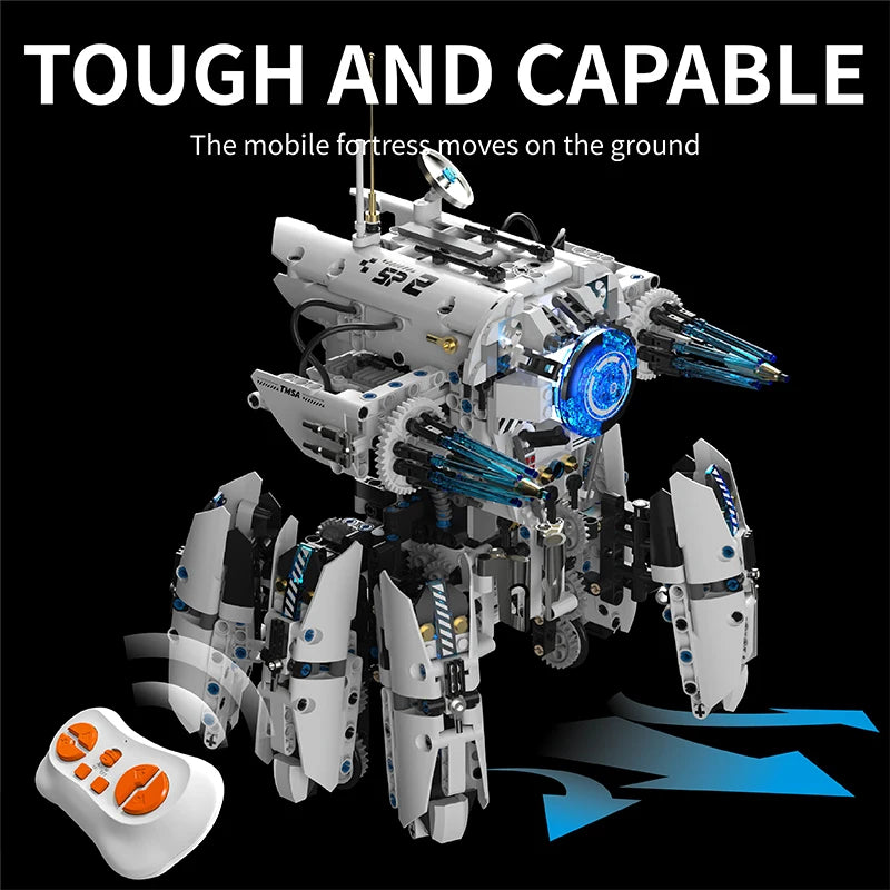 Technical Programming Hexapod Robot Science Fiction War Machine Building Blocks City Remote Control Robots Bricks Toys Boys Gift