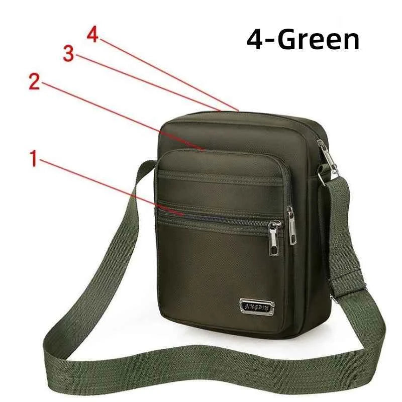 Brand New Men Crossbody Bags Male Nylon Shoulder Bags Boy Messenger Bags Man Handbags for Travel Casual Large Satchel Grey