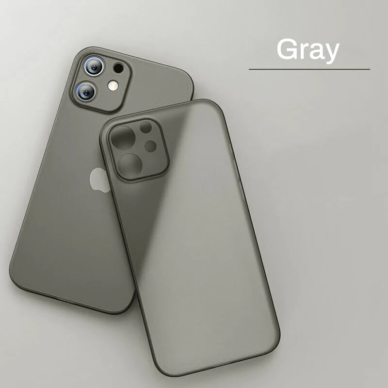 New Ultra Thin Matte Phone Case For Iphone 11 12 13 14 15 16 Plus Pro Max Mini X Xr XsMax Slim Cover Cases