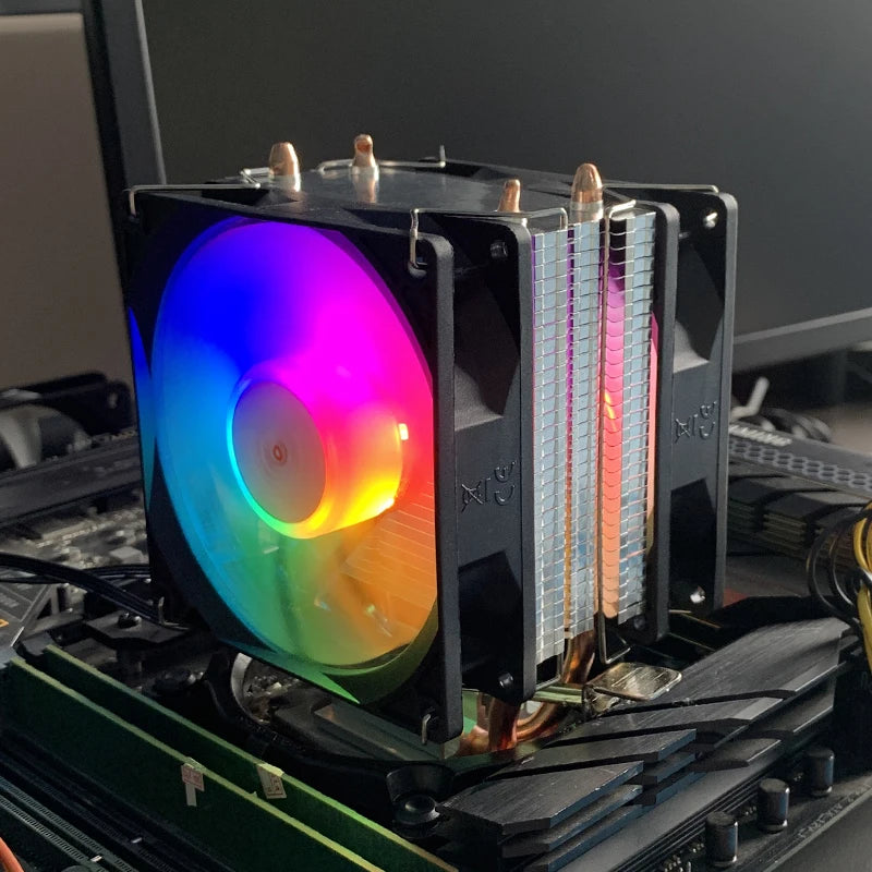 X99 RGB CPU air-cooled Cooler 3PIN/4PIN PC Processor Radiator For Intel LGA 1151 1155 1200 X99 1700 2011 AM5 AM3 AM4 Ventilador