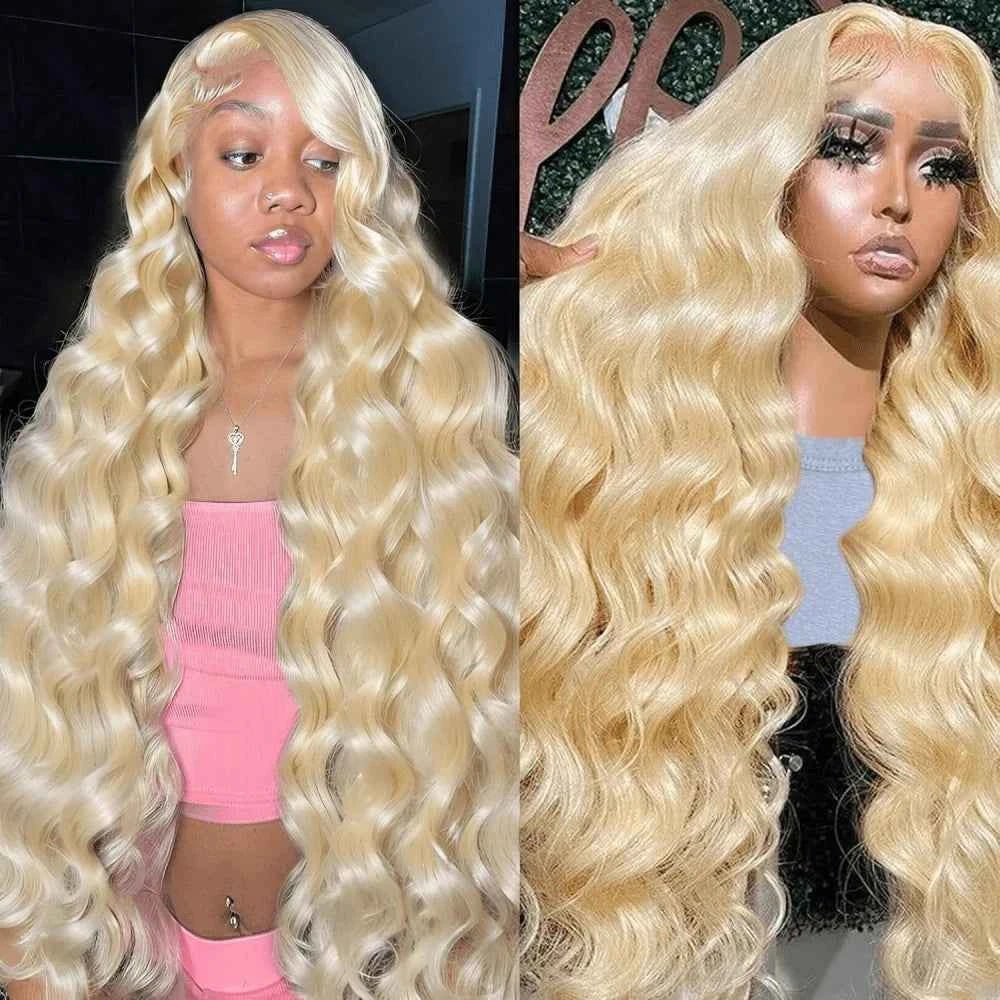 30 Inch Honey Blonde Ombre Lace Front Wig Human Hair 13x4 HD Lace Front Wig 4/27 Highlight Ombre Body Wave Lace Frontal Glueless