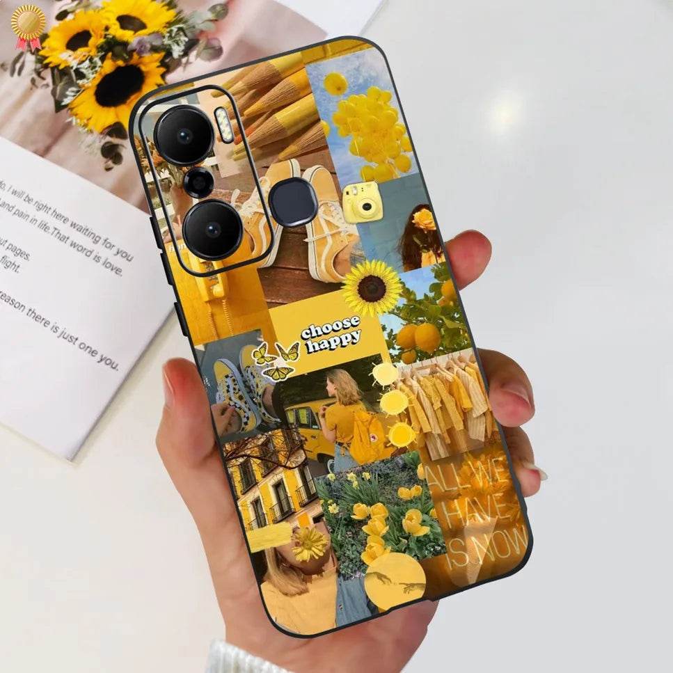 For Infinix Hot 20 Play 20i 4G Case Cute Astronaut Clear TPU Silicone Bumper Cover For Infinix Hot 20 Play 20i Phone Case Funda