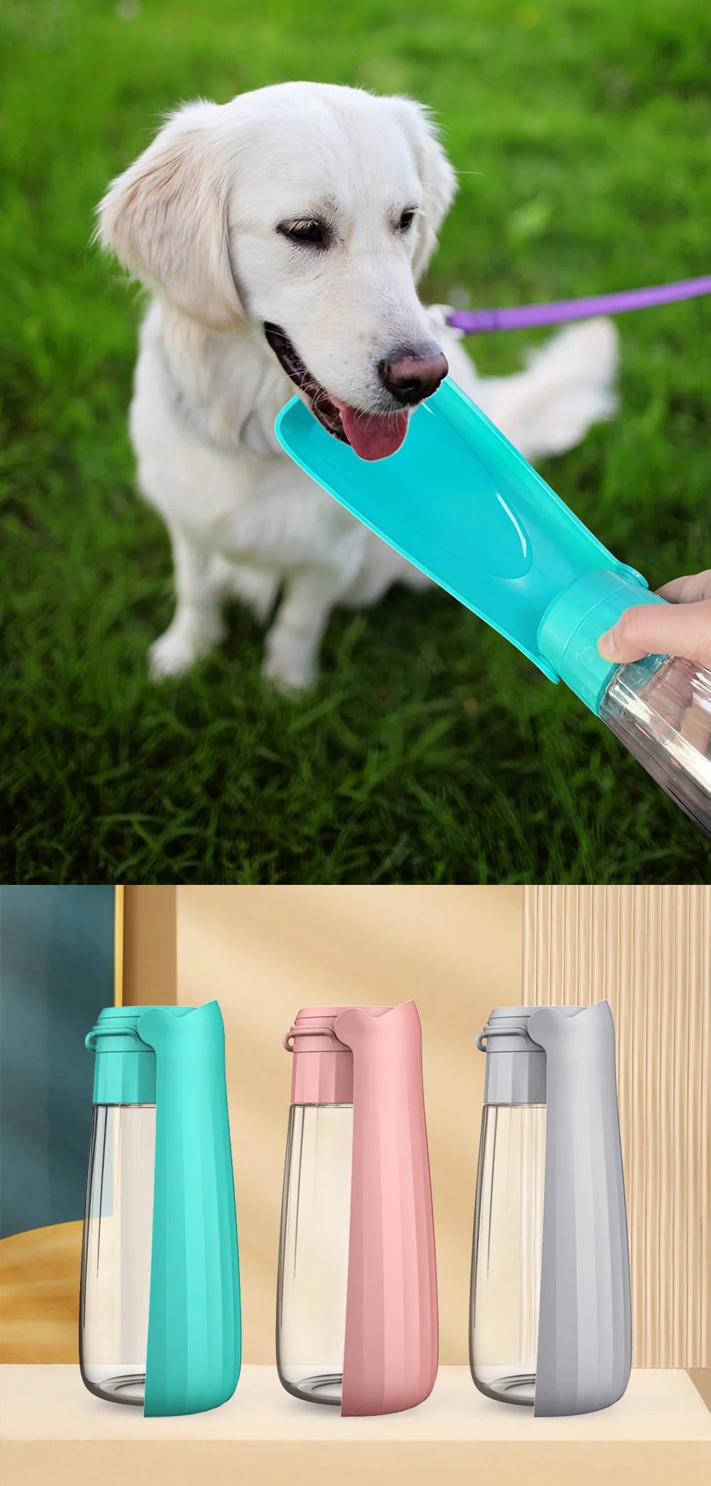 Dog Water Bottle For Small Medium Large Dogs Cats Outdoor Portable Puppy Leak Proof Drinking Bowl Labrador Beagle Pet Supplies
