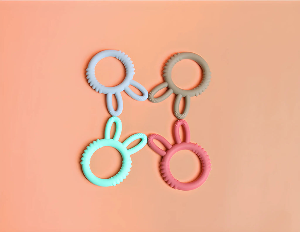 Baby Silicone Teether Bunny Baby Pacifier Bite Happy Children Teething Toys Maternity & Baby Products
