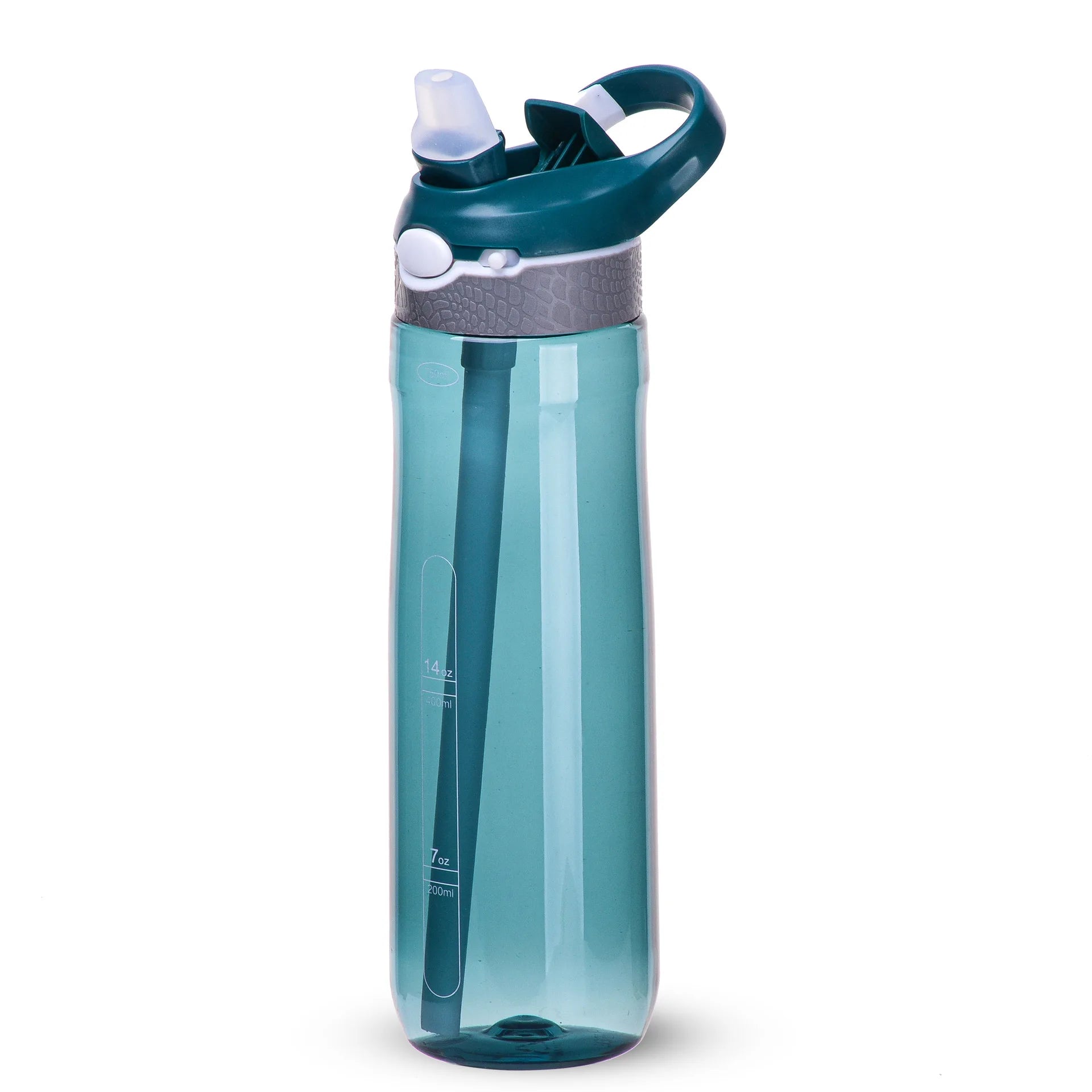 750ml Portable Sports Water Bottle With Straw For Camping Hiking Outdoor Plastic Transparent BPA Free Bottle For Men Drinkware