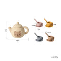 Kids Play House Toys Wooden Tea Set Pretend Make Tea Play With Teapot Teacup Afternoon Snack Role Playing Toys Boys Girls Gift