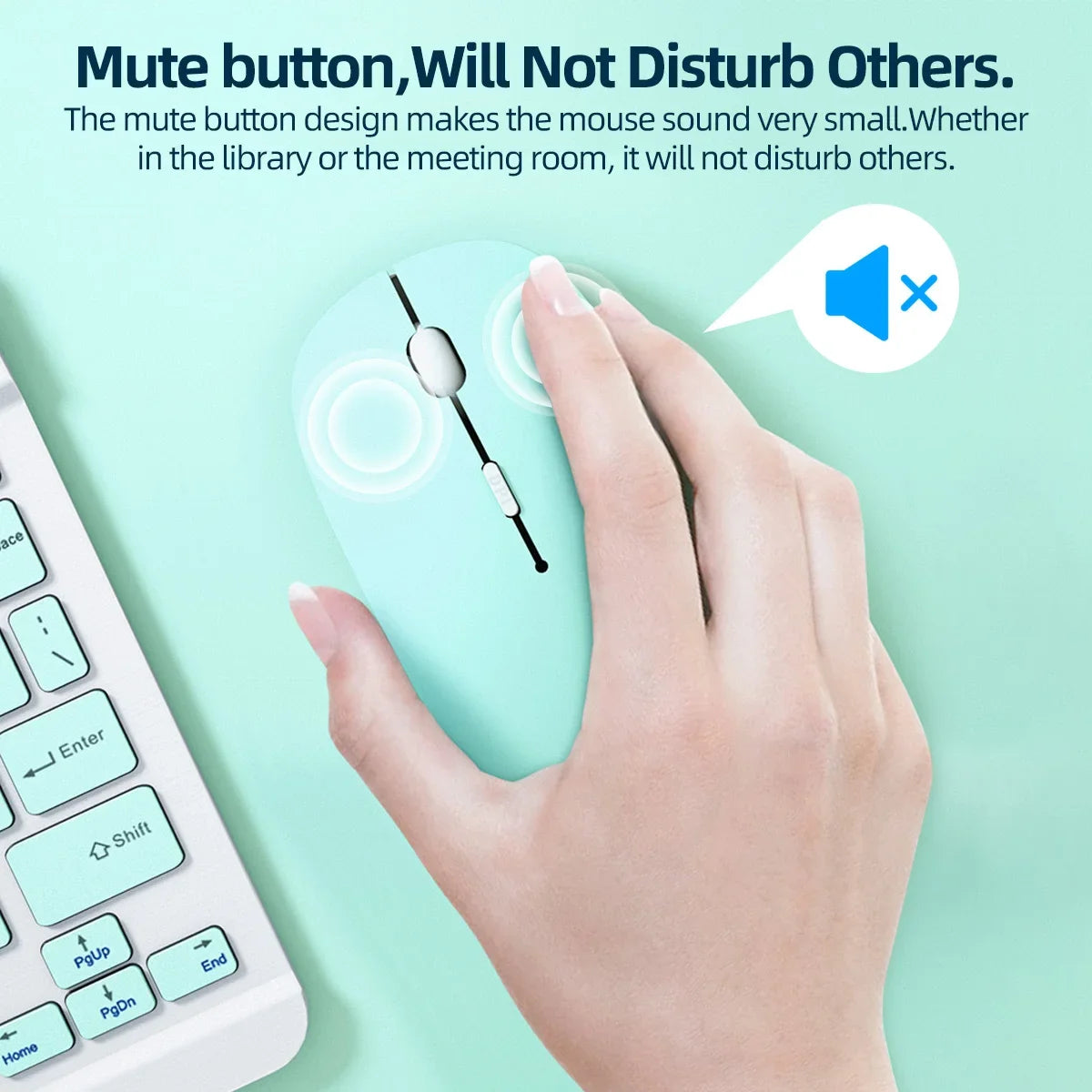 Wireless Bluetooth Mouse For Laptop, Tablet & Phone