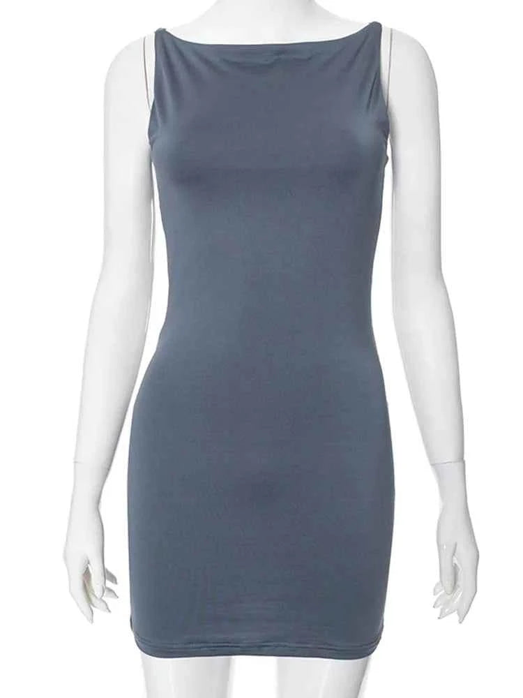 Women's Sleeveless Mini Wrap Dress Y2K Basic Casual Fashion Summer Sexy Elegant Club Party Evening Outfit 2025