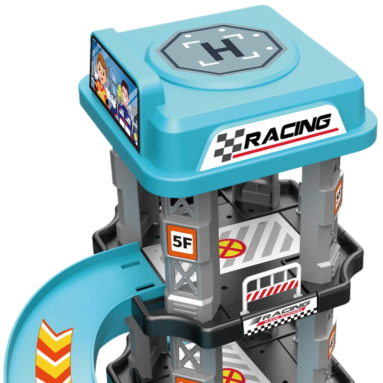 Racing Rail Car Toys Children Garage Catapult Sports Track Game Toys Kids Building Parking Baby Lot Gas Station DIY Winding Road