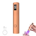 Portable Mini UV Light for Gel Nails, Handheld Cordless UV Nail Lamp with LCD Display,Rechargeable for Gel Polish Home DIY Salon