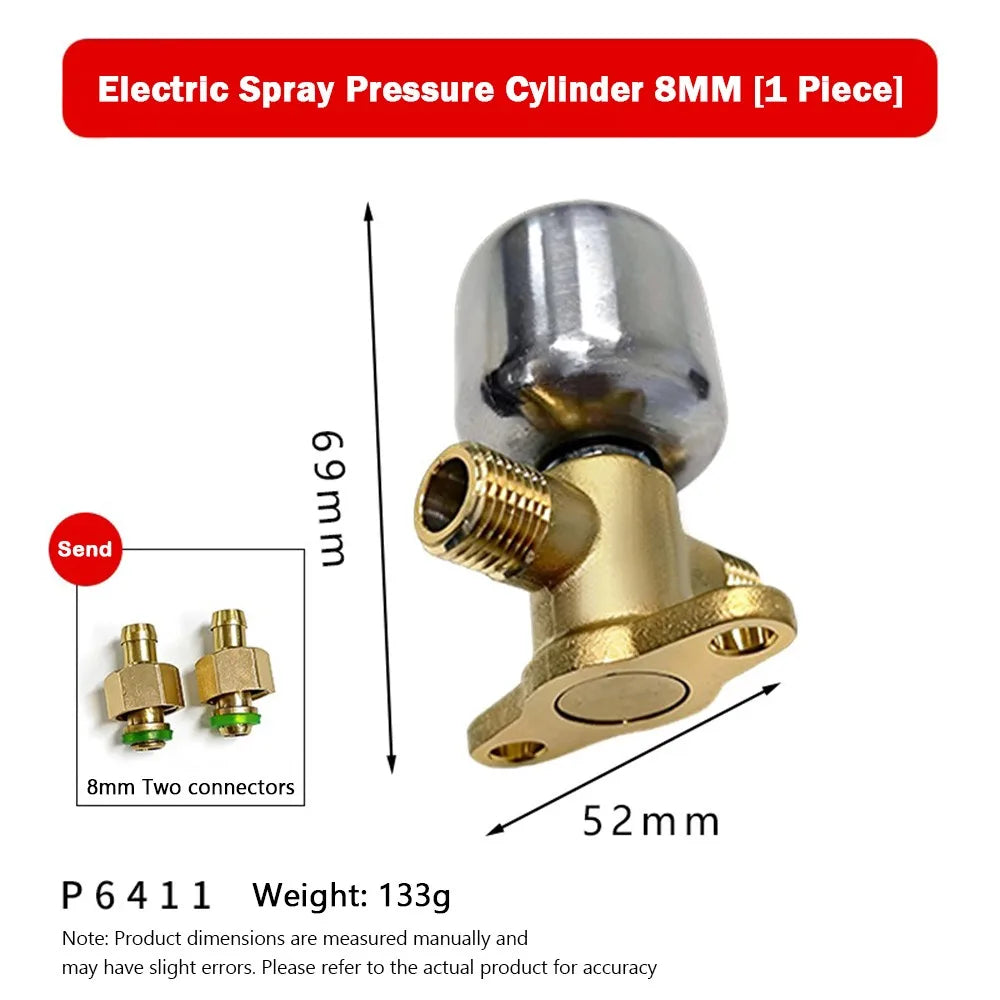 Removable Sprayer Pressure Cylinder Full Copper High Pressure Electric Sprayer Air Tank Corrosion-Resistant Booster Pressure