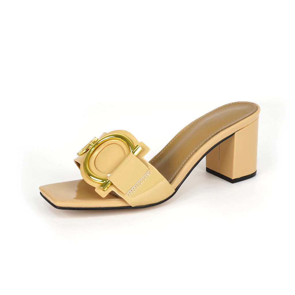 2024 ladies slippers leather open toe fashion ladies high heels luxury party shoes plus size 35-44 outdoor women's shoes