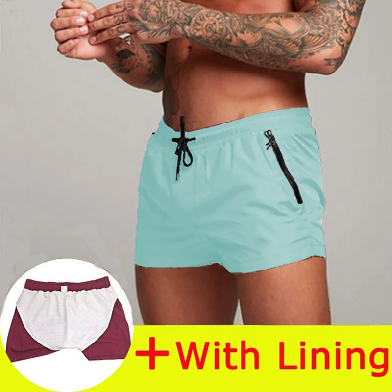 Summer Board shorts Swimwear Mens Swim Shorts Summer Beach Shorts Boxer Swimming Trunks Men Swimsuit High Quality Board Shorts