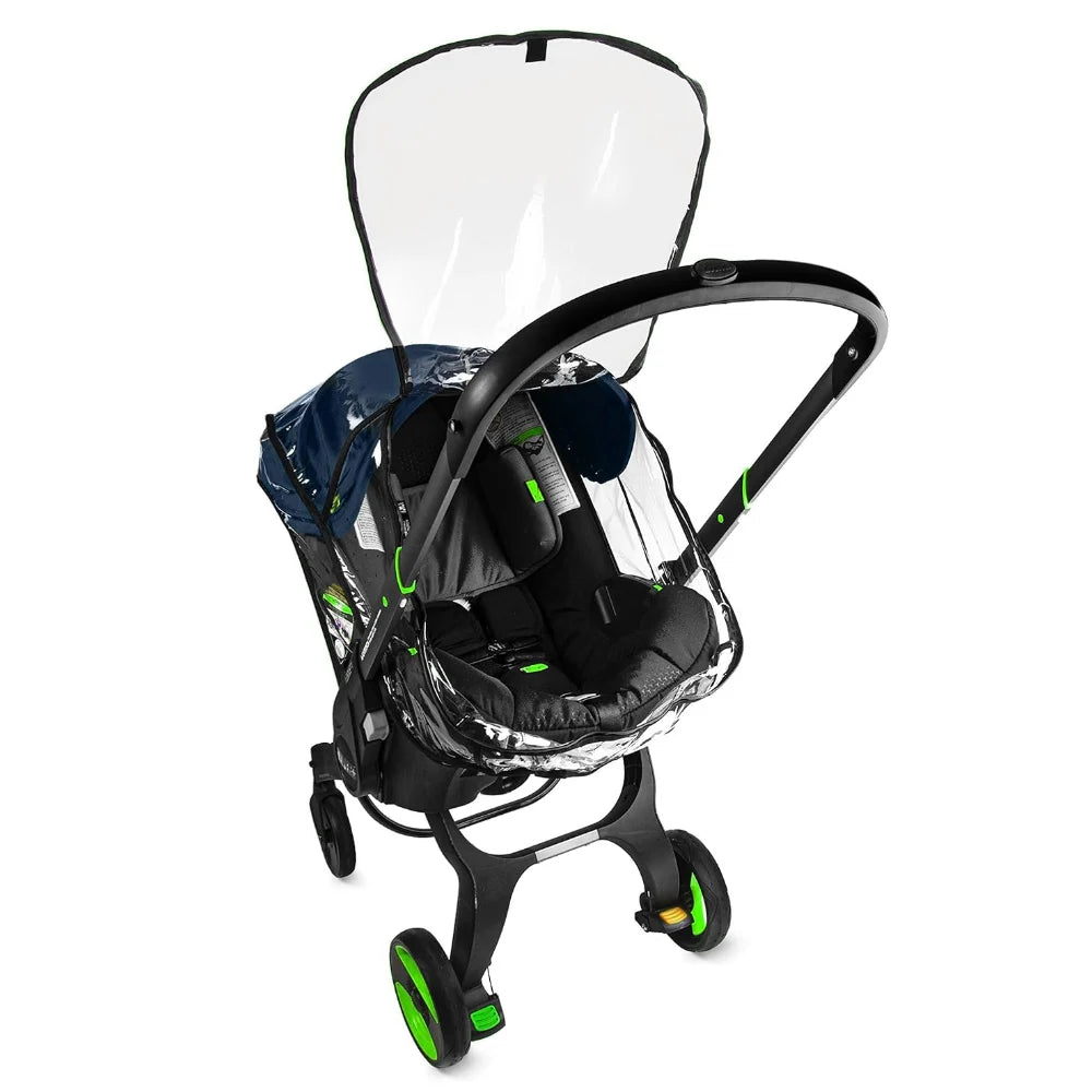 Stroller Raincoat Thickened Transparent PVC Vision Rain cover For Doona & FooFoo Baby Stroller 3 in 1 Baby Stroller Accessories