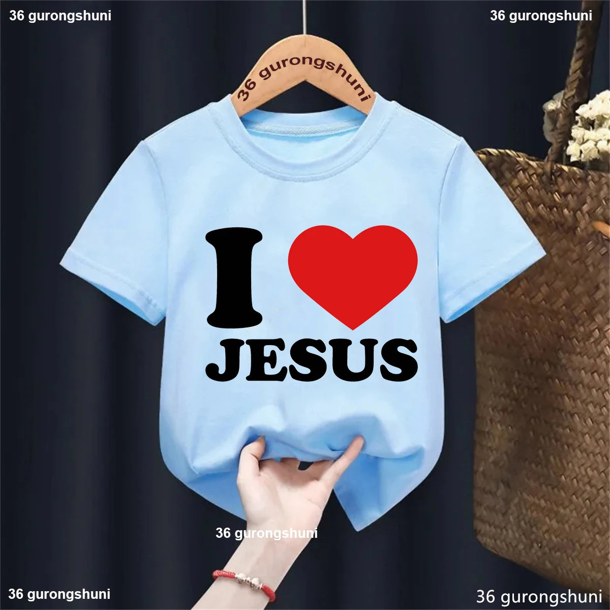 Newest Jesus Love Me Graphic Printed Tshirt Girls/Boys Cool 2-13 Years Kids Clothes Summer Fashion Short Sleeve T-Shirt Tops
