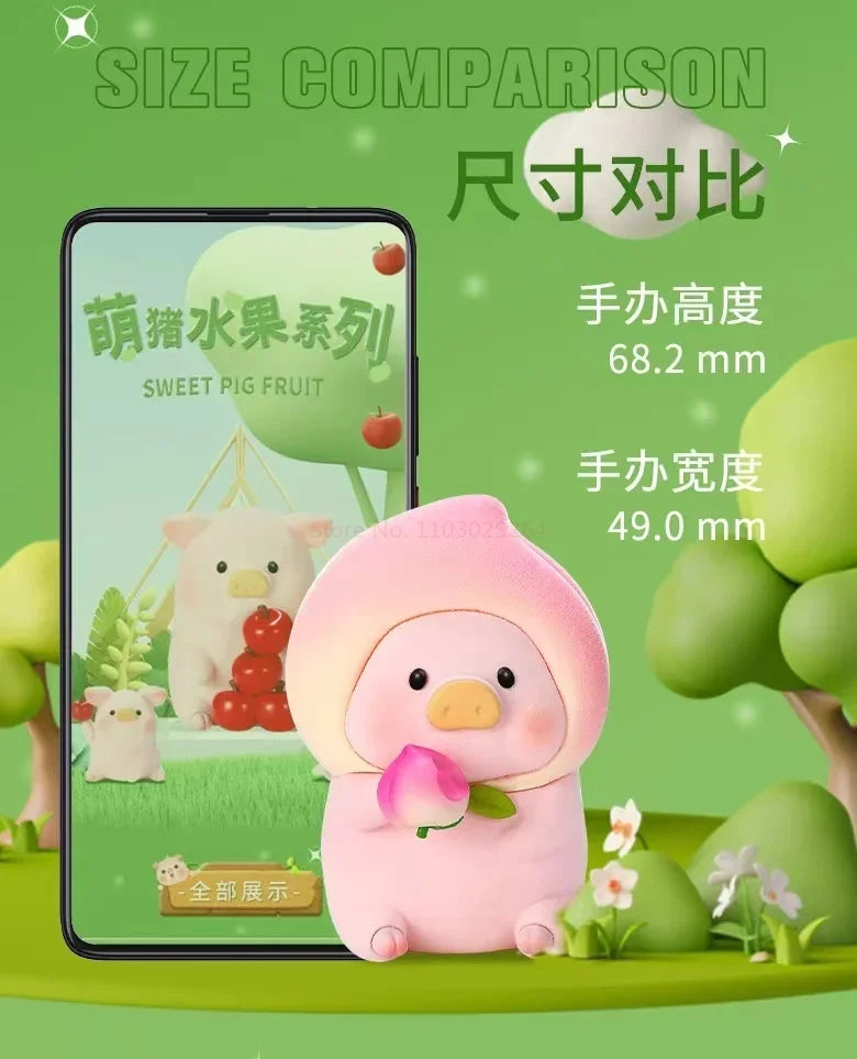 Genuine Cute Pig Fruit Series Trendy Toys, Toys, Birthday Gifts, Creative Cartoon Piggy Handmade Blind Box