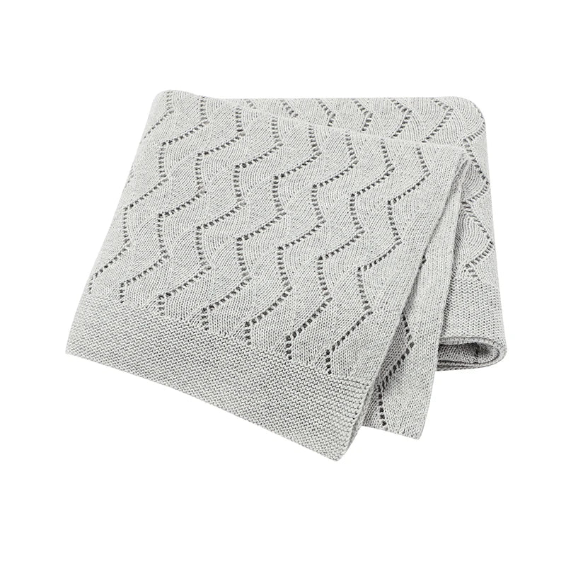 Baby Blanket Super Soft knitted Newborn Stroller Bed Sleeping Cover Toddler Infant Bedding Muslin Swaddle Wrapper 100*80CM Plaid