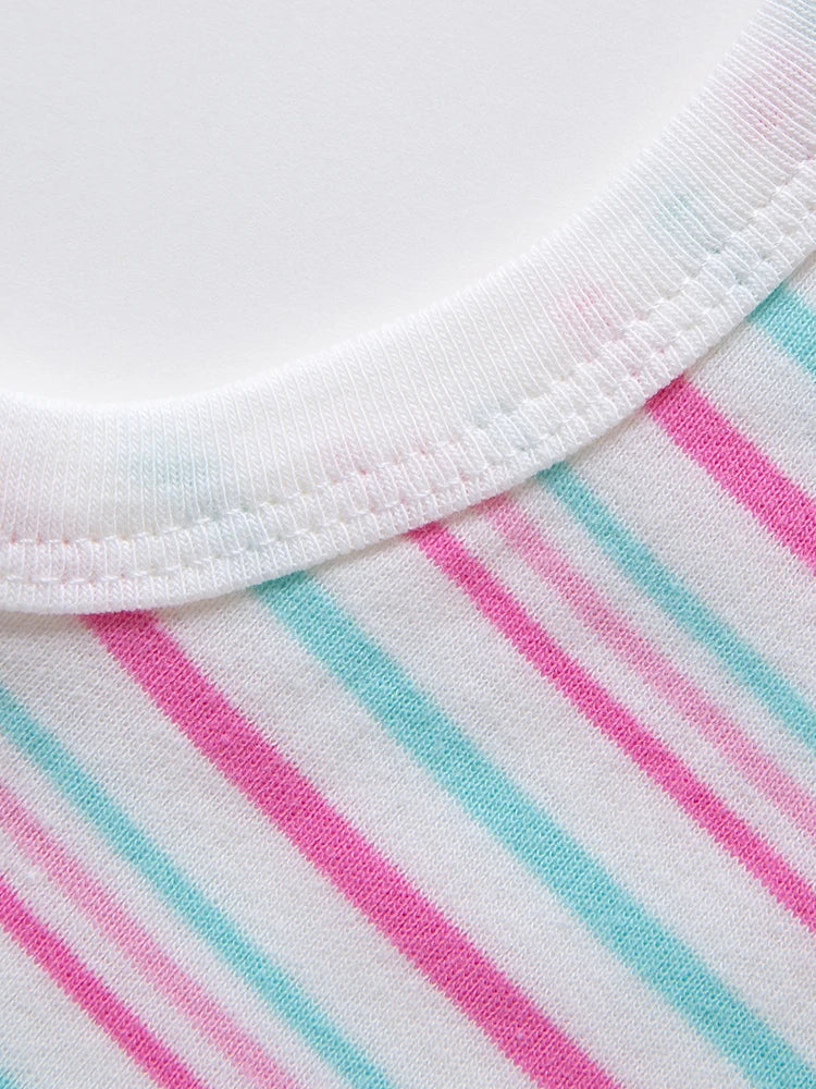 2pcs Random Newborn Clothing Casual Cotton Comfortable Summer Boys and Girls Sleeveless Baby Triangle jumpsuit Child Accessories