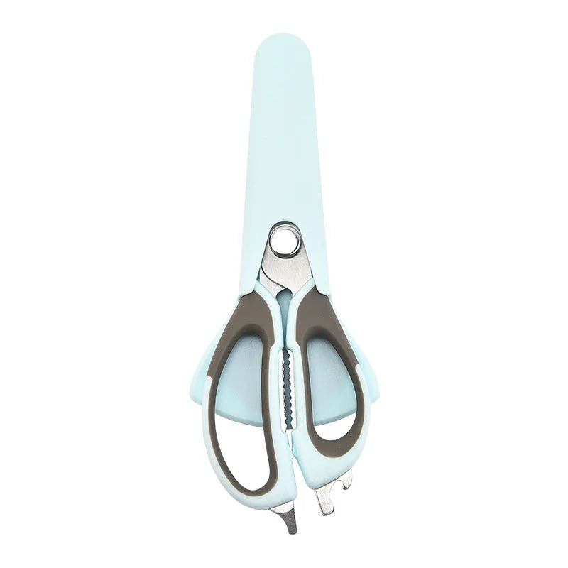 7-in-1 Multifunctional Kitchen Scissors with Magnetic Holder Stainless Steel Food Scissors for Meat, Fish, Kitchen Food Scissors