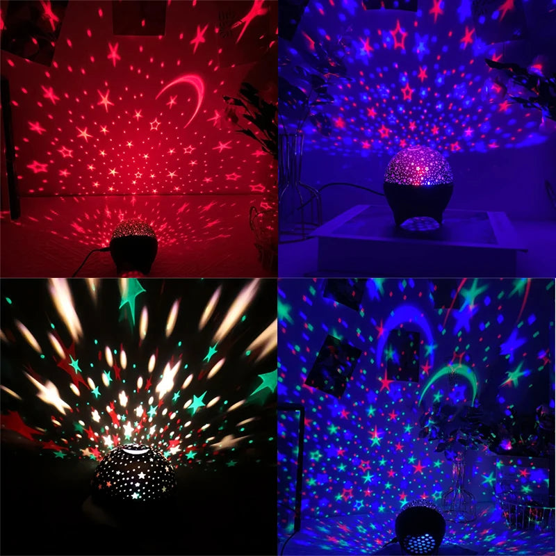 RGB Galaxy Night Light Projector Lamp for Kids Rooms