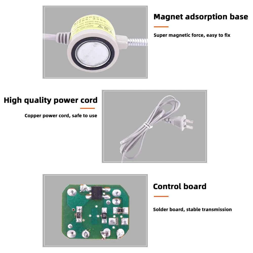 30 LED Industrial Sewing Machine Lighting Lamp Clothing Machine Accessories Work Light 360° Flexible Gooseneck Industrial Lights