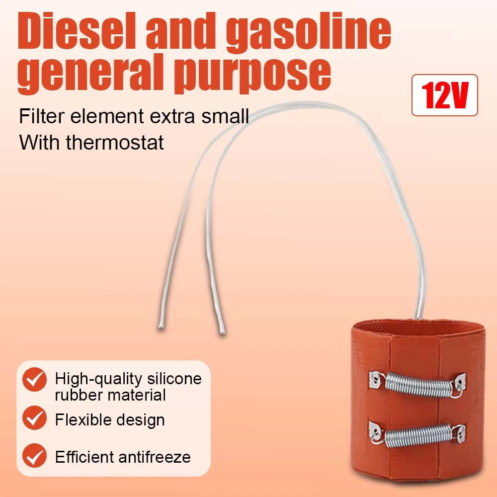 12V Universal Fuel Heating Pad Heater Mat Auto Filter Voor Air Diesel Auto Heater  Auto Accessoires Anti-Freeze Heating