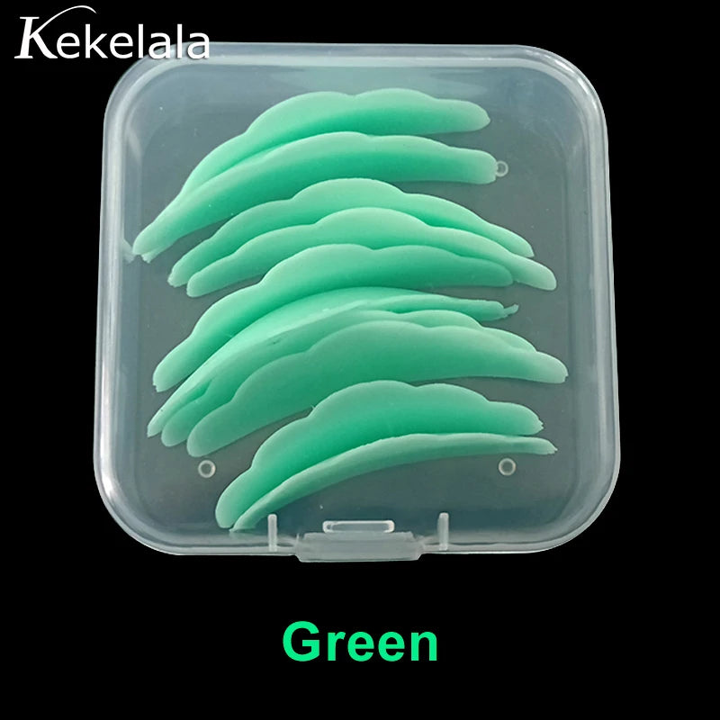 10Pcs Reusable Eyelash Lifting Kit Silicone lamination Pad Eyelash Perm Rods 3D Eyelashes Extension Curler Pad Makeup Tool