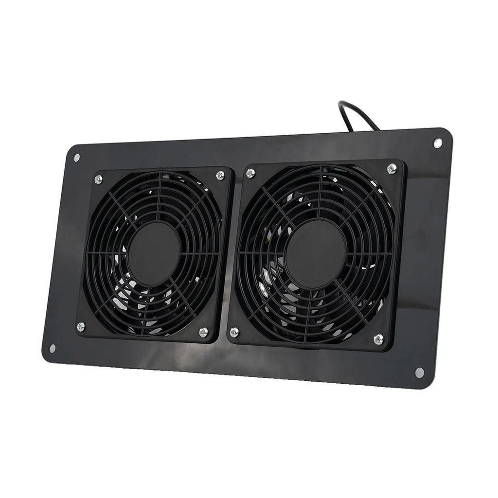Cooling W Solar Panel Fan Outdoor Solar Exhaust Fan RV W Solar Panel Durability Greenhouses Exterior Laminated Chicken Coops