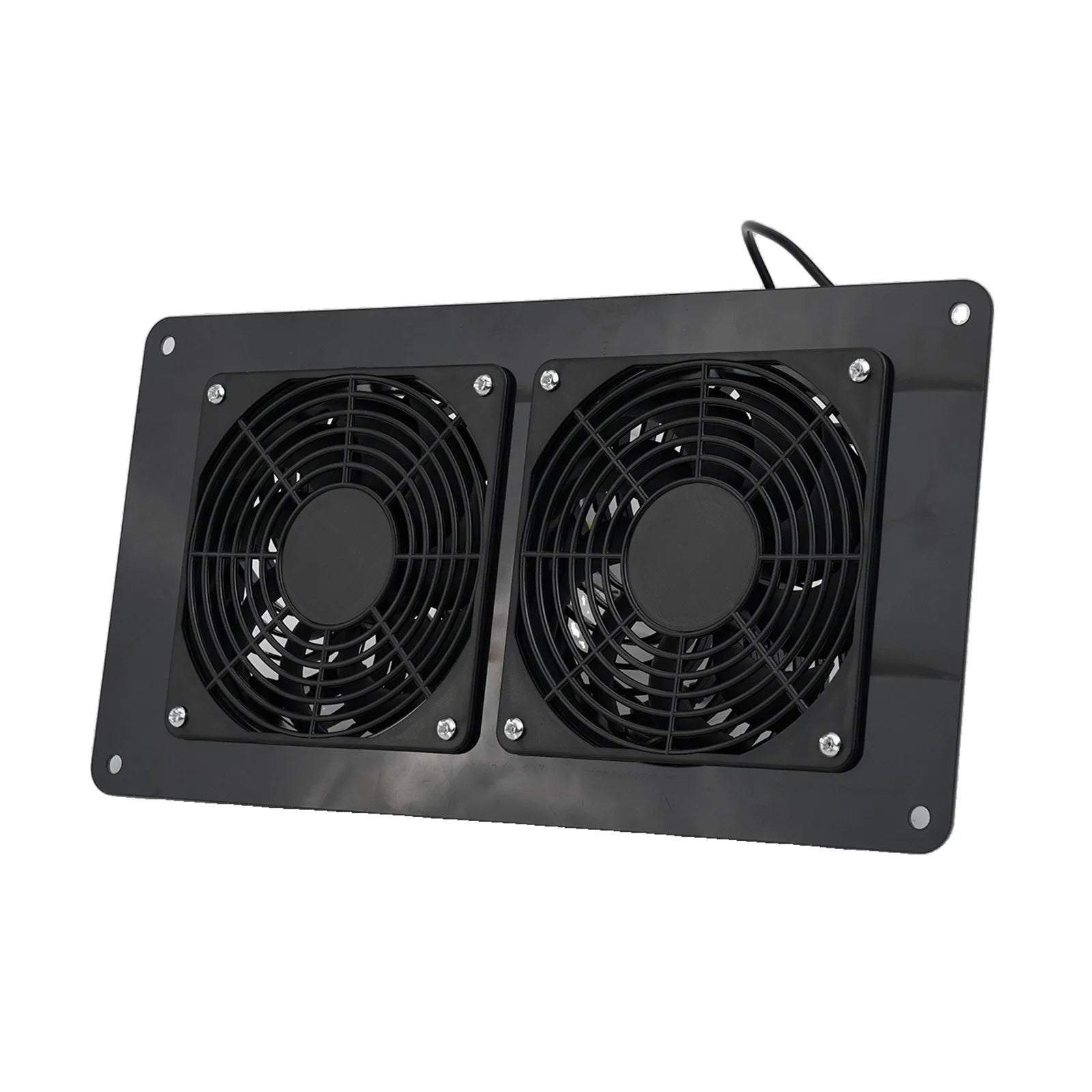 Cooling W Solar Panel Fan Outdoor Solar Exhaust Fan RV W Solar Panel Durability Greenhouses Exterior Laminated Chicken Coops