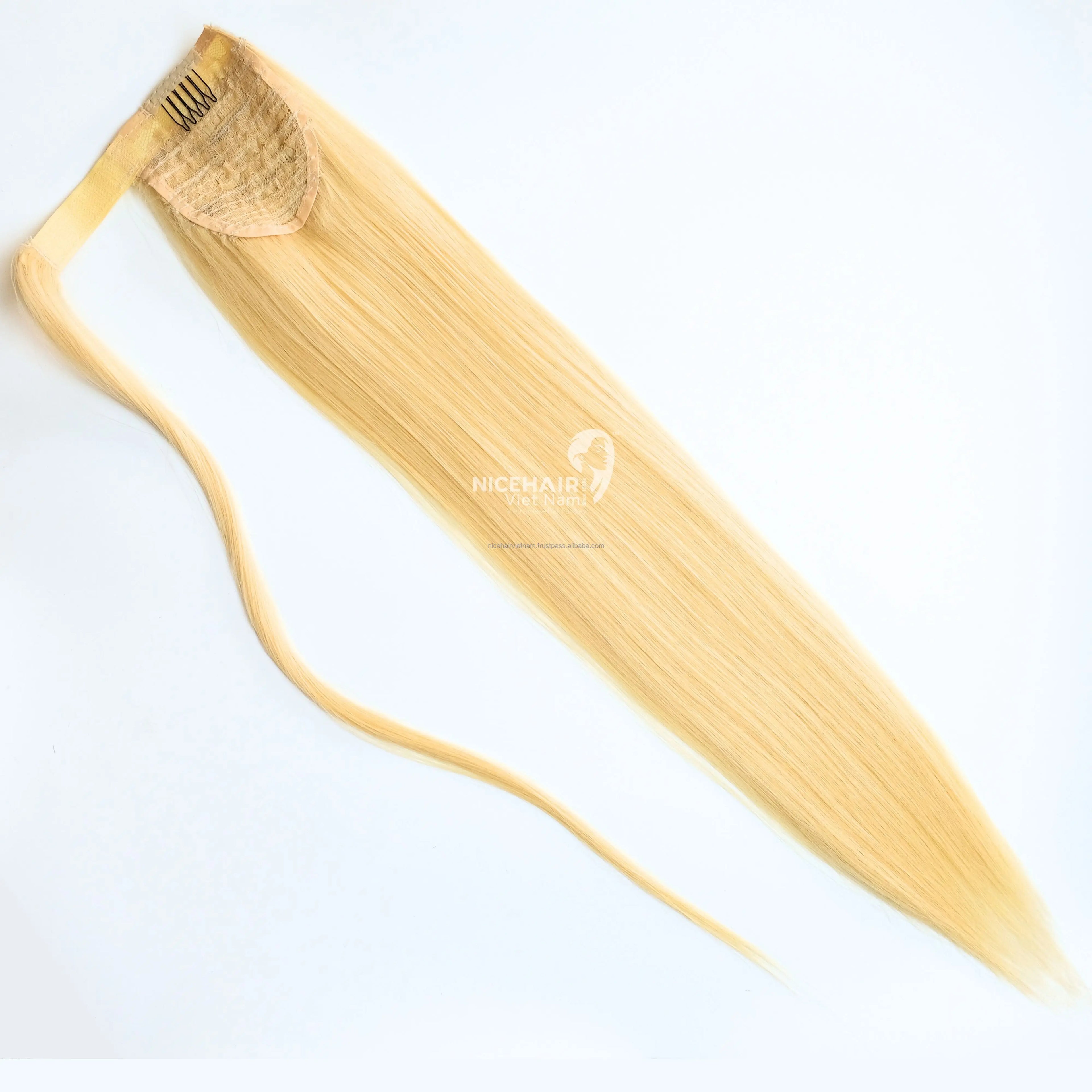 Best 100% Raw Slavic Vietnamese Remy Hair Extensions Smooth and Silky with Natural Body Wave Style for Ponytail Extensions