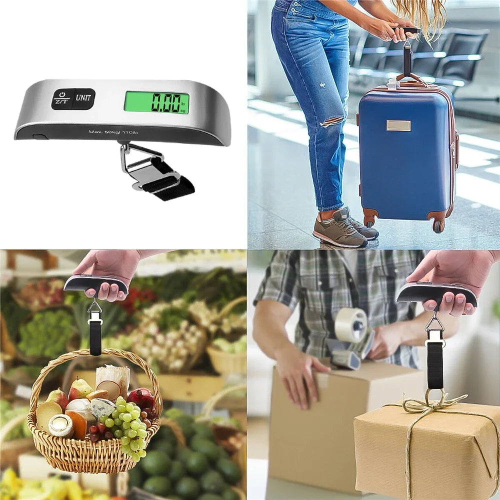 Digital Luggage Scale Portable Handheld High Precision Weighing Scale For Travel Suitcase Weight Check Airline Approved