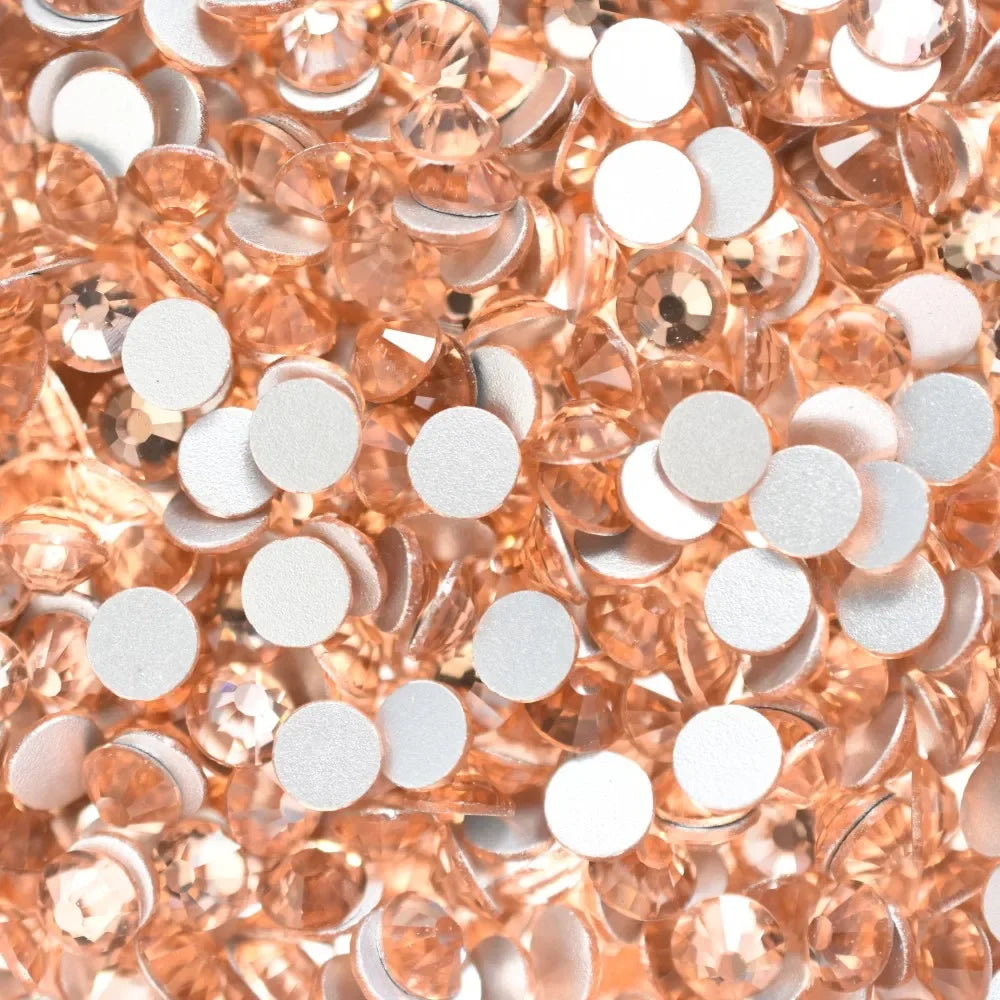 SS4-40 Yellow Citrine Glass Non HotFix Rhinestones Flatback Crystal Strass Glitter for DIY Manicure 3D Nail Art Fabric Garment
