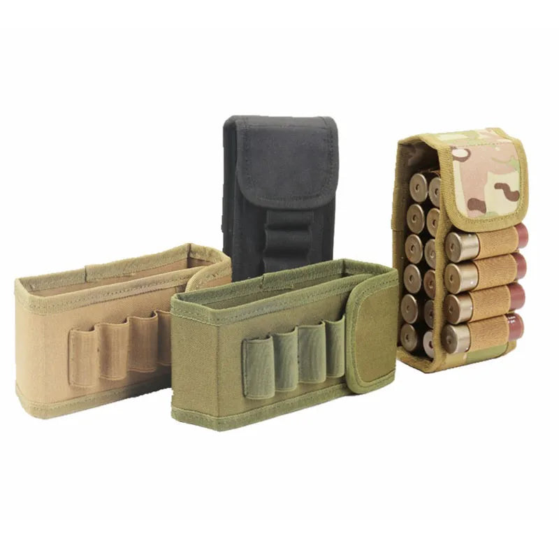 Hunting 16 Rounds Shotgun Storage Bag Molle Magazine Pouch Outdoor Shotgun Cartridges Bullet Mag Holder Accessory Bag