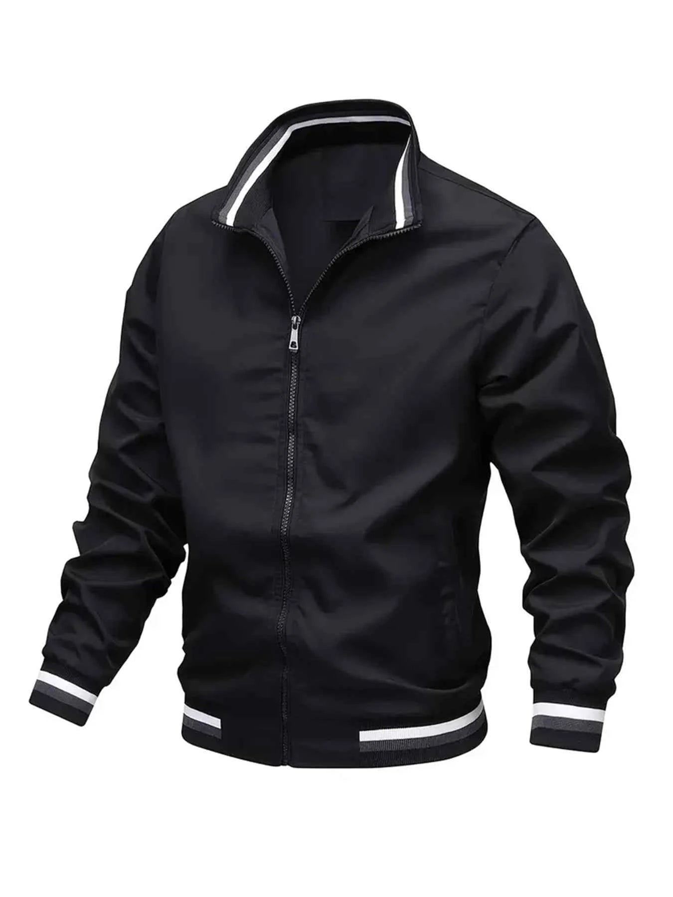Men's Jackets, Casual Coats, New Trendy Jackets for Spring and Autumn, Suitable for Seasonal Changes, Sports, Running, Walking, Shopping, and Casual Wear