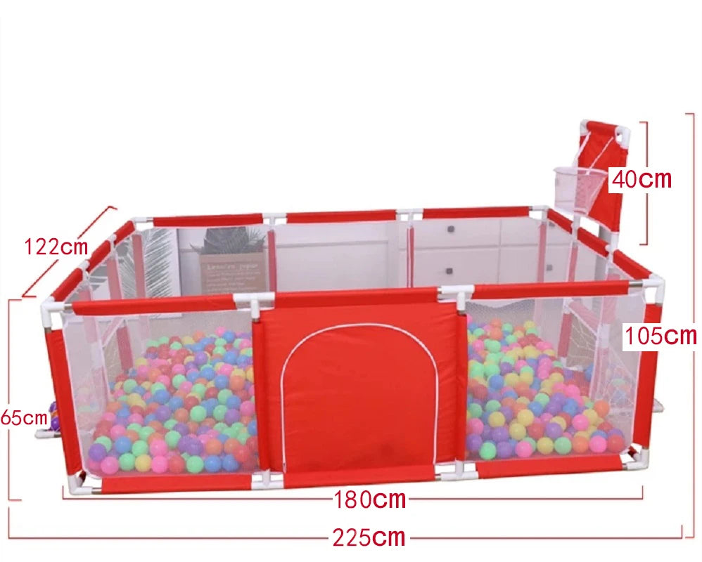 New Arrival Baby Playpen For Children Safety Barrier For Newborn Playground Basketball Ball Pit Playpen Indoor Baby Playground