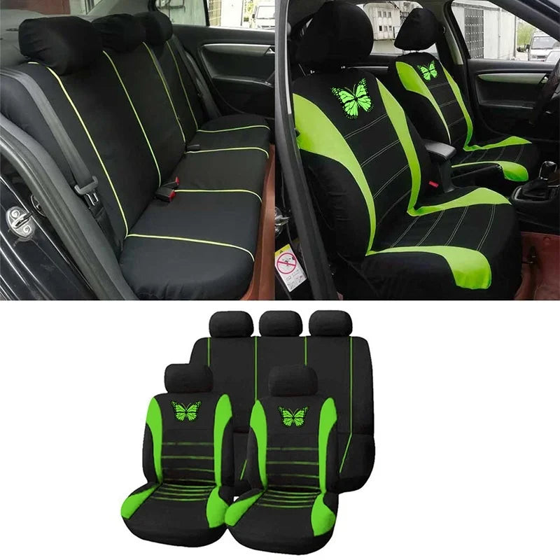 Vlinder Auto Stoelhoezen Universele Auto Seat Cover Autostoel Bescherming Covers Vrouwen Auto-interieur Accessoires (9 Kleuren)