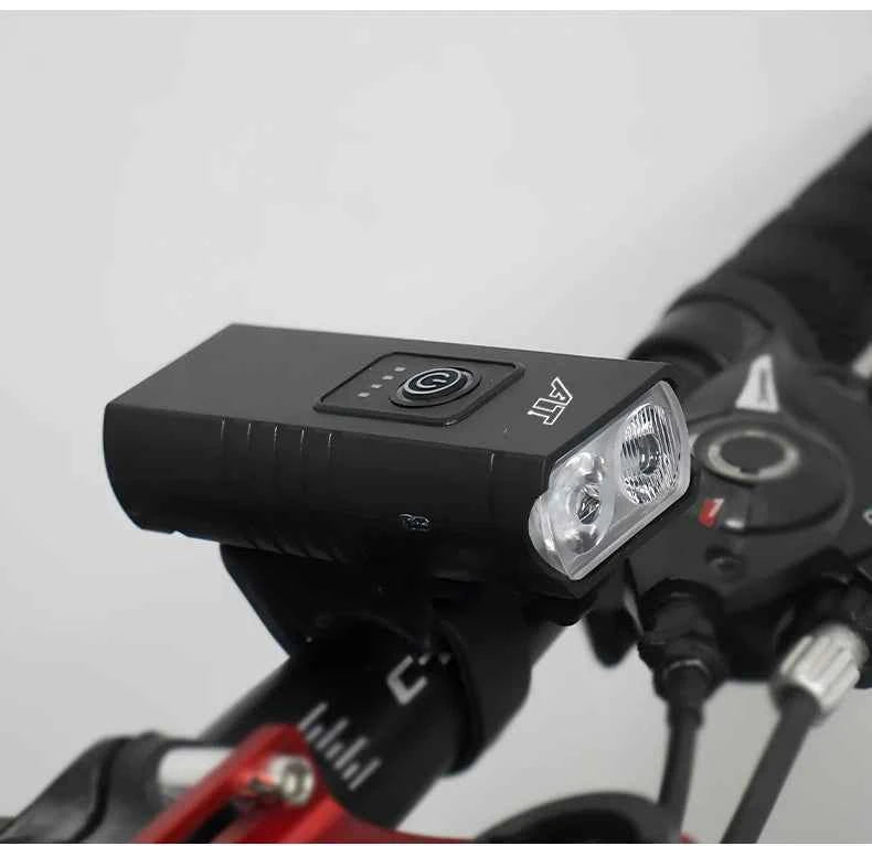 Bicycle Light T6 LED Bike Front Lamp 6 Modes Cycling Lantern Type-C Rechargeable MTB Bike Headlight Flashlight for Night Riding