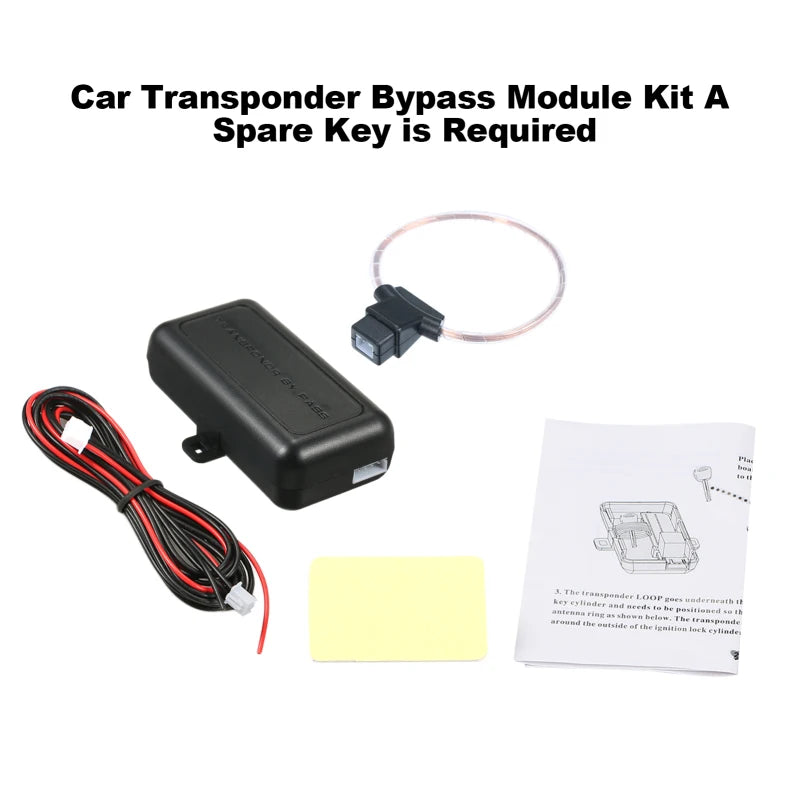 Transponder Bypass Module Kit Car Immobilizer A Spare Key is Required Transponder Bypass Module Kit Plastic Material Plastic