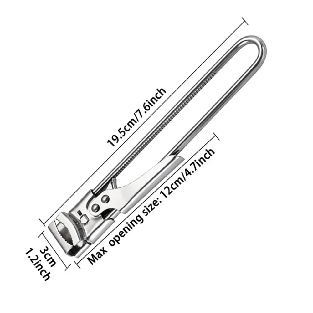 Stainless Steel Adjustable Multi Function Labor Saving Bottle Jar Can Opener Kitchen Tool Heavy Duty Easy Grip Accessories