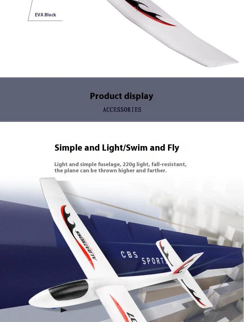 FX707S Aircraft Upgraded and Enlarged Version of Large-Scale EPP Foam Hand-Thrown Aircraft Model