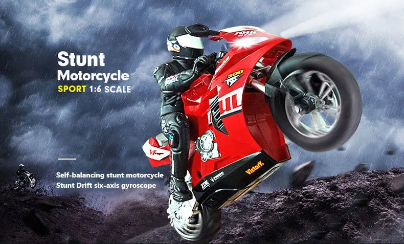 RC Motorcycles 1:6 1:10 Electric Motor RC Cars High Speed 4CH Remote Control Racing Motorcycle Drift Car Kids Xmas Festival Gift