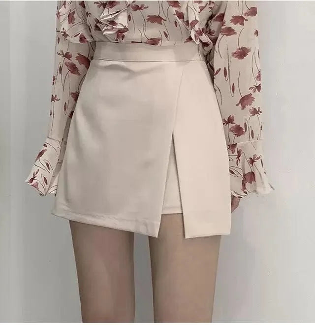 Summer 2023 High Waist A-line Skirt Shorts Skirt Split Skirt Women Ropa Mujer Mini Skirts Clothes for Women