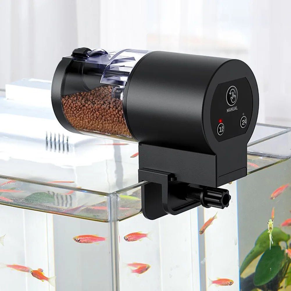 100ml Multifunctional Automatic Fish Feeder for Aquarium Capacity Auto Fish Feeders Auto Fish Food Dispenser for Auto Feeder