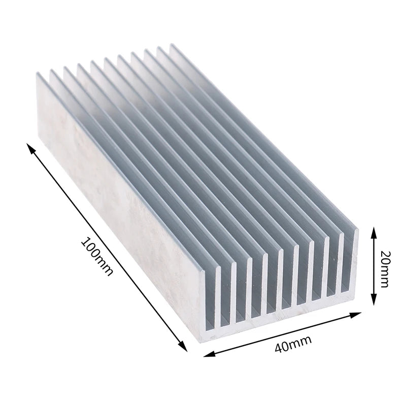 - Extruded Aluminum Heatsink For High Power LED IC Chip Cooler Radiator Heat Sink -