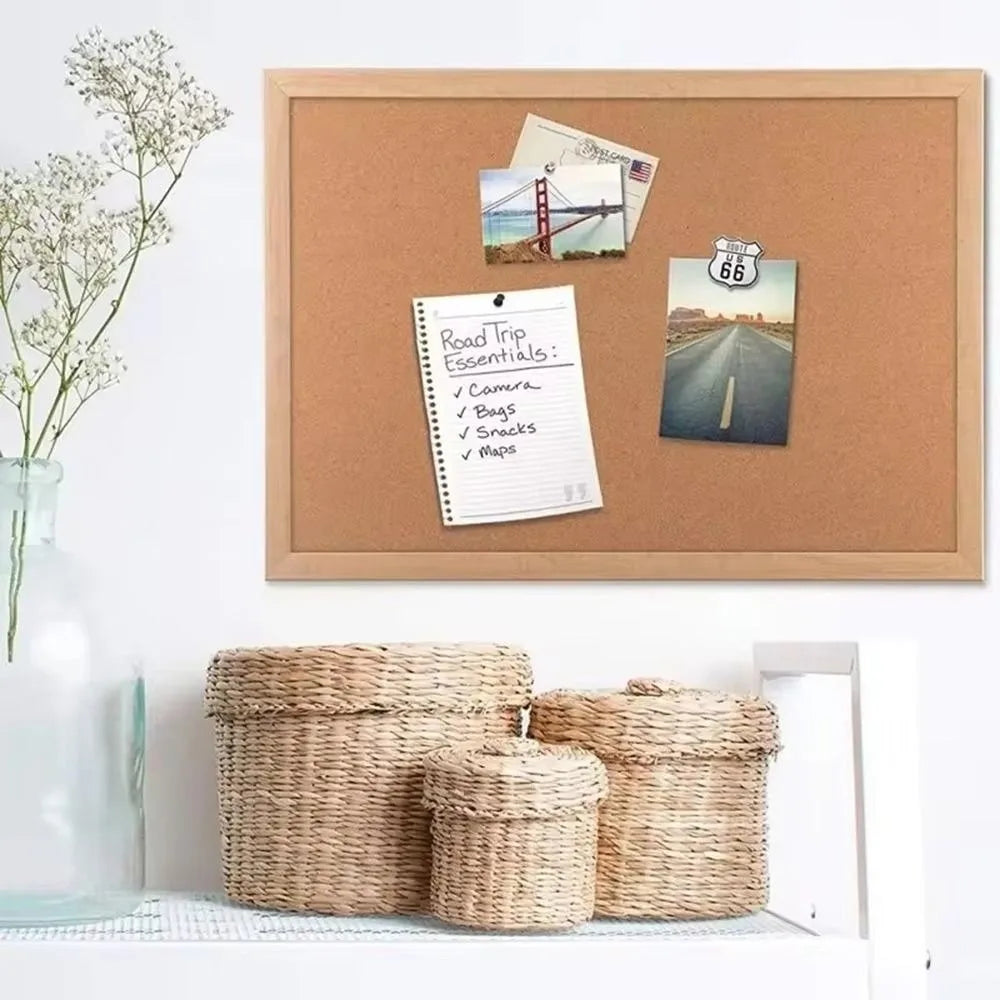 Home Decor DIY Cork Display Panel Soft Wood Cork Board Decorative Hanging Photo Background