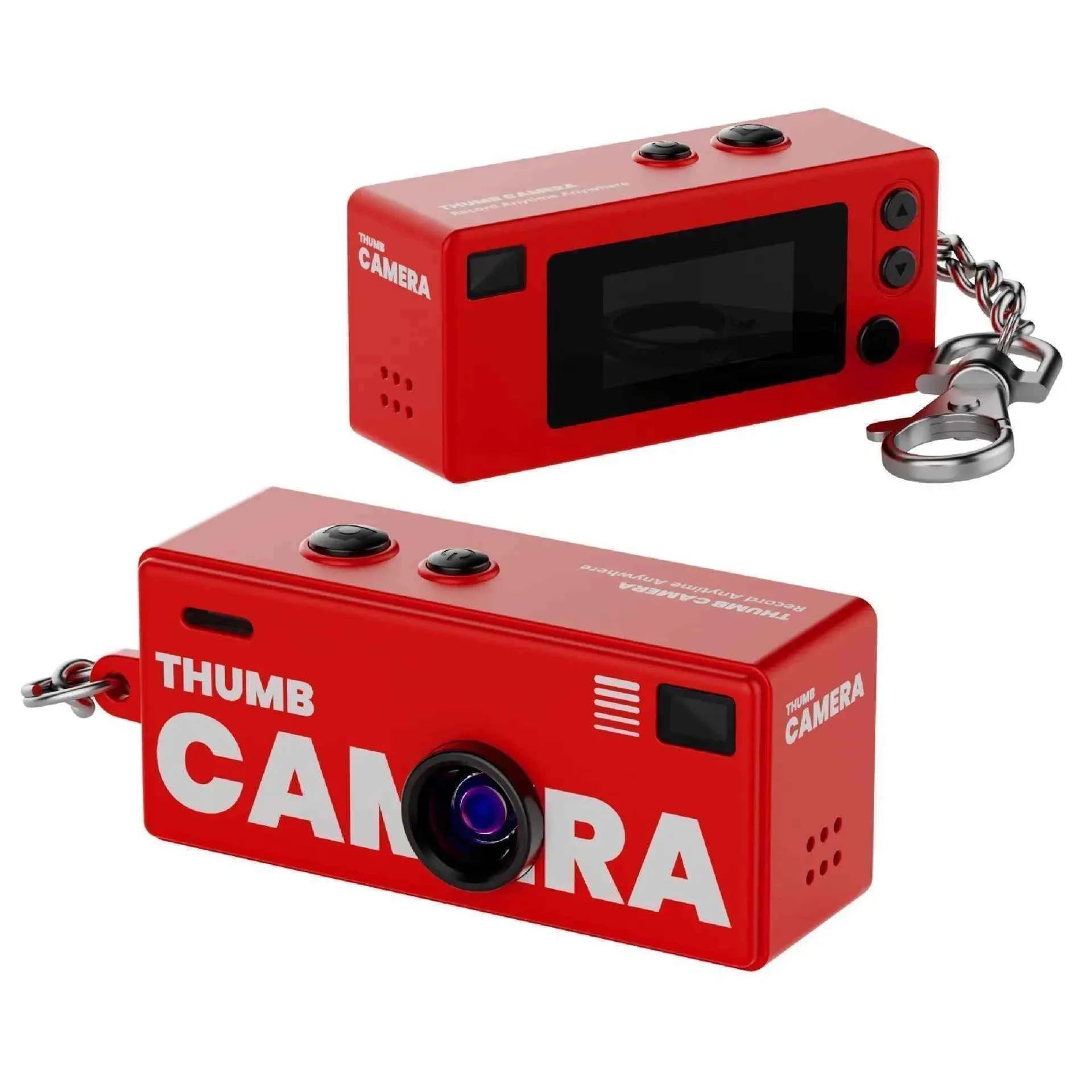 Thumb Camera 1080P FHD, 130° Wide-Angle Lens with AF Autofocus & Fill Light, Portable Mini Camera with TFT LCD Screen mini CCD