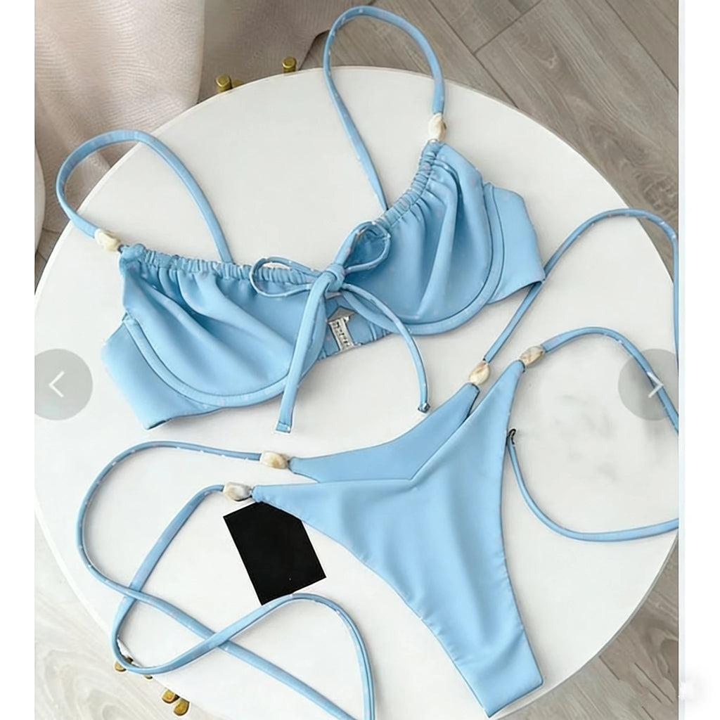 Push Up Bikinis 2026 Sexy Women Swimsuit Swimwear Female Patchwork Bikini Set Biquini Bathing Suit Thong Swimming Suit Beachwear