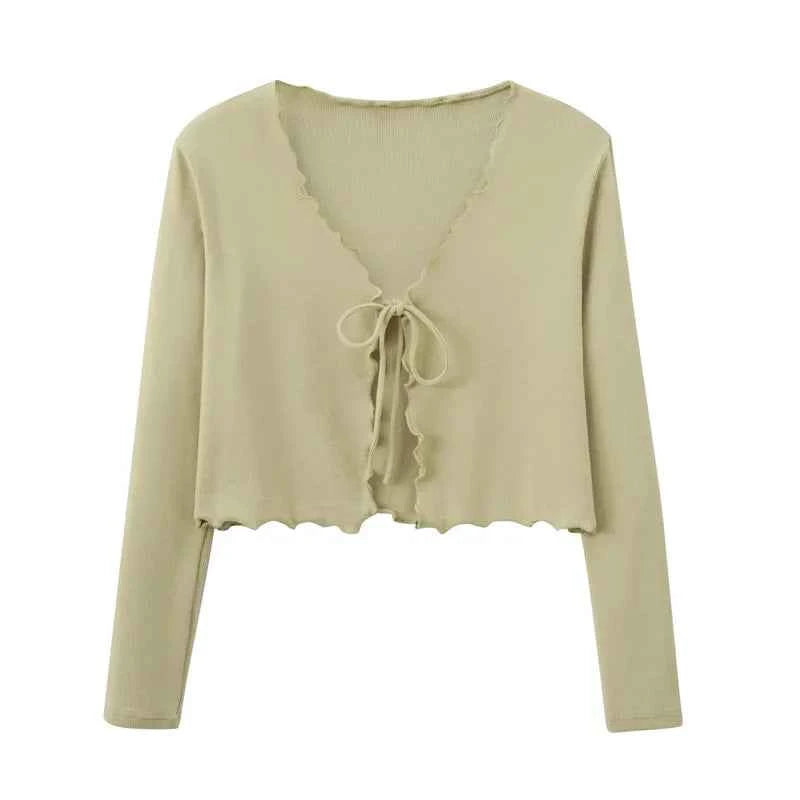 AS 2024 summer woman clothes lettuce cardigan + dress Ruffle Maxi Set nature fiber brand ribbing fabric(ship out in 1 day)