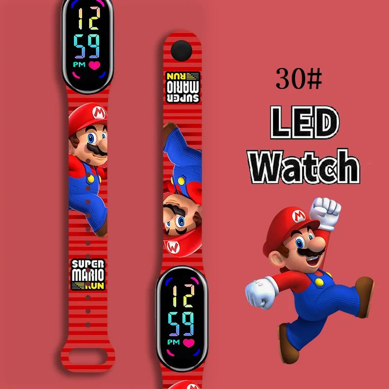 Kids LED Watch Touch Control Digital Watch Silicone Strap Waterproof Sport Wristwatch for Boys Girls Children Birthday Gift